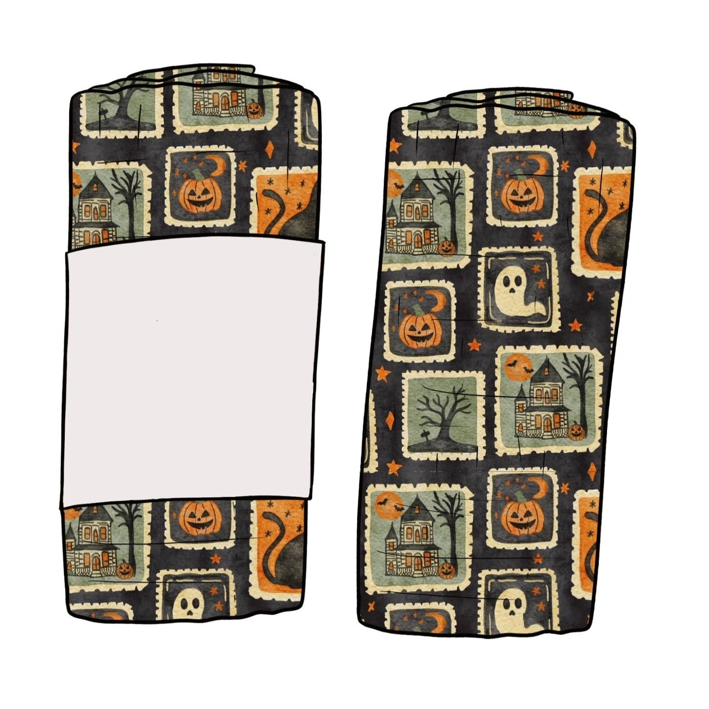 Halloween Stamps Baby & Toddler Muslin Swaddle Blanket
