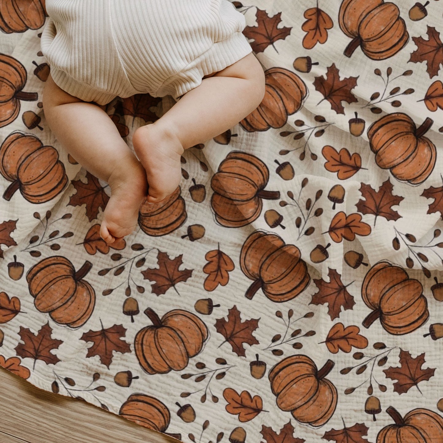 Harvest Vibes Baby & Toddler Muslin Swaddle Blanket