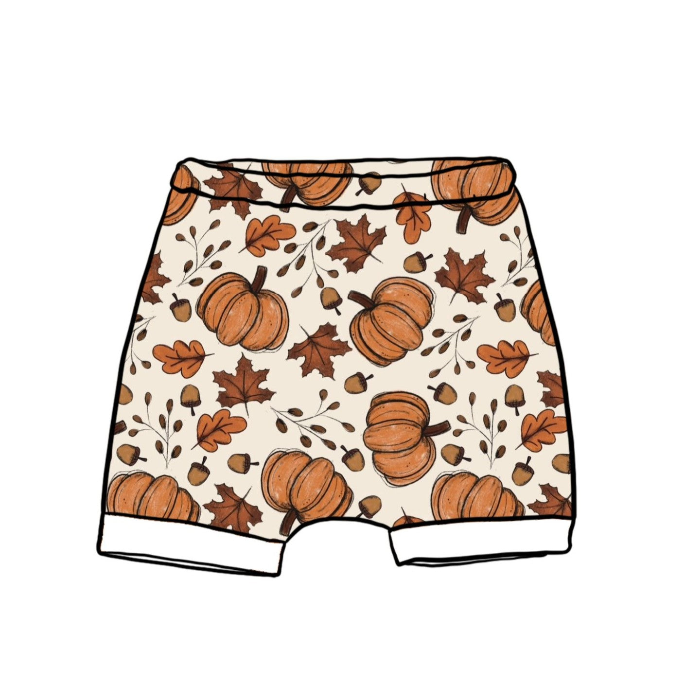 Harvest Vibes Child & Baby Rolled Shorts