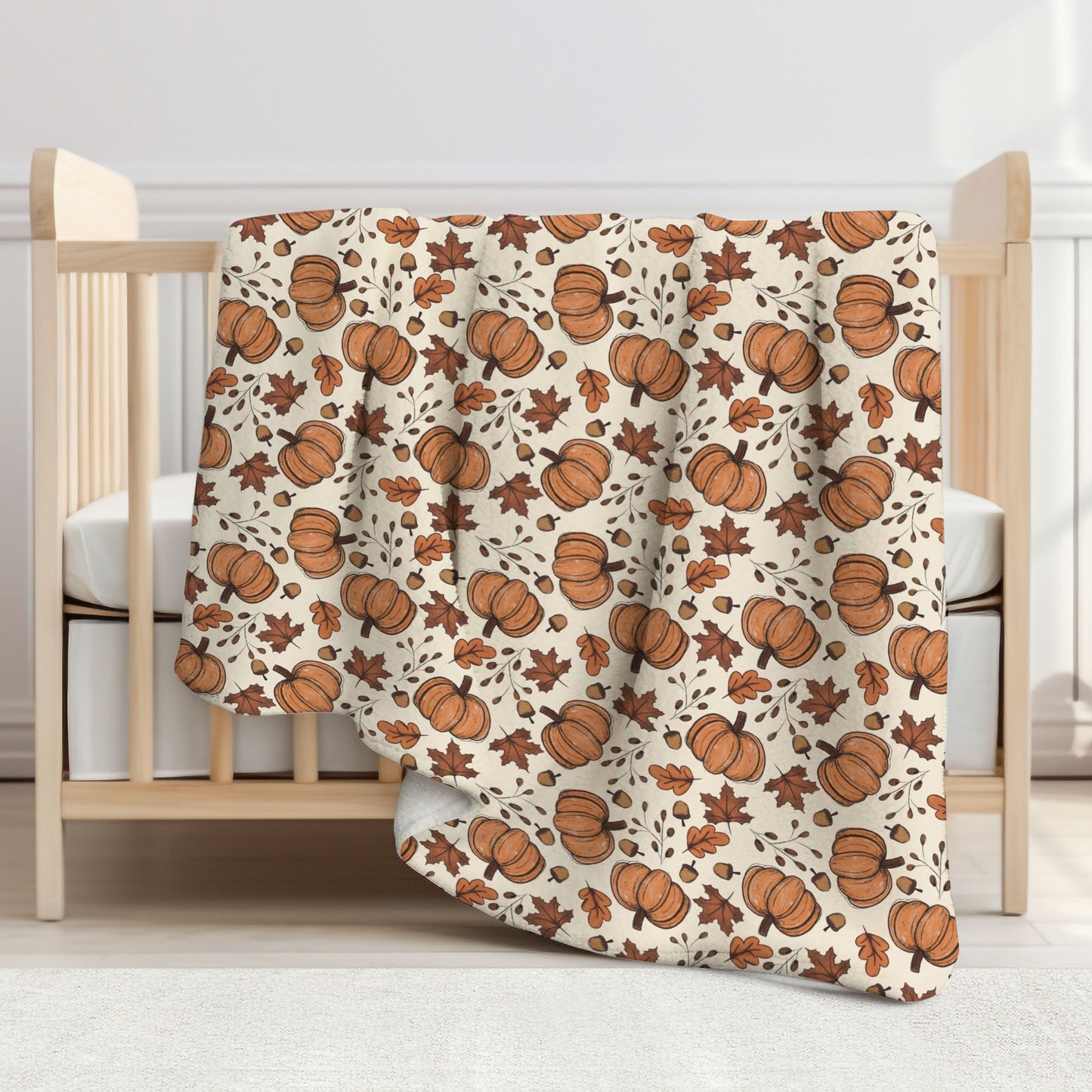 Harvest Vibes Toddler & Child Sherpa Blanket
