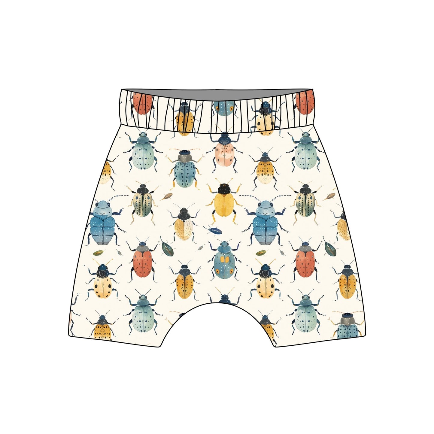 Bright Bugs Child & Baby Shorts - Rolled or Hemmed