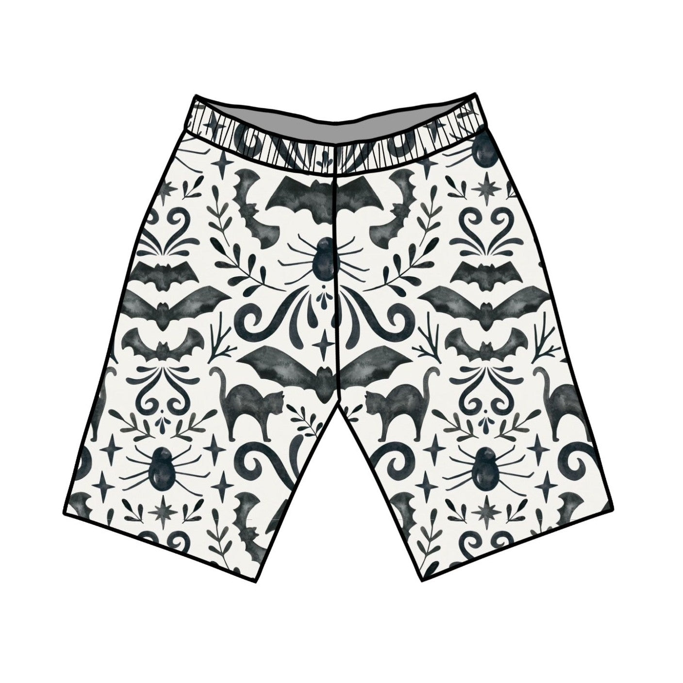 Monochrome Halloween Child & Baby Hemmed Shorts