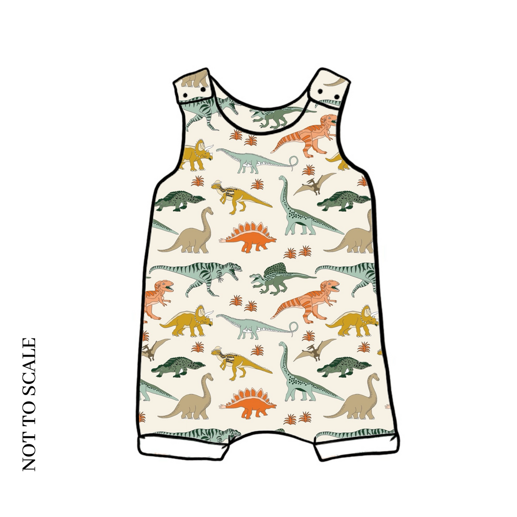 Jurassic Party Short Romper / Dungarees