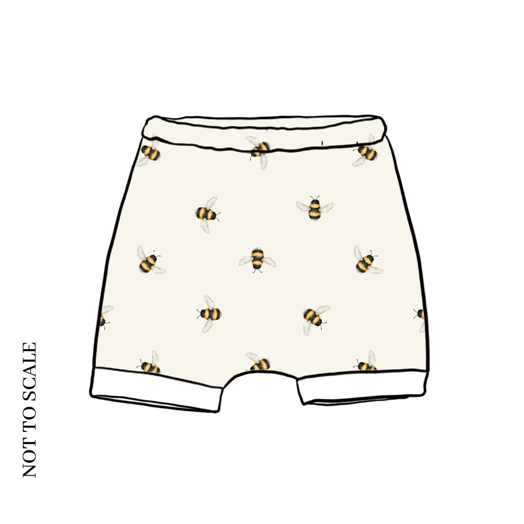 Busy Bees Rolled Shorts