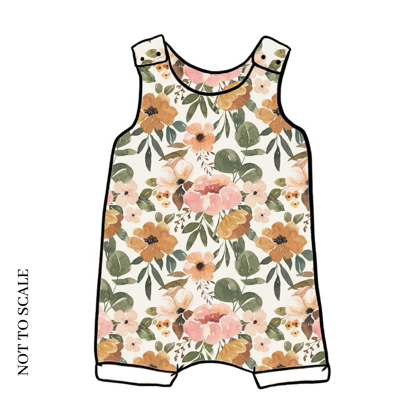 Vintage Blooms Short Romper
