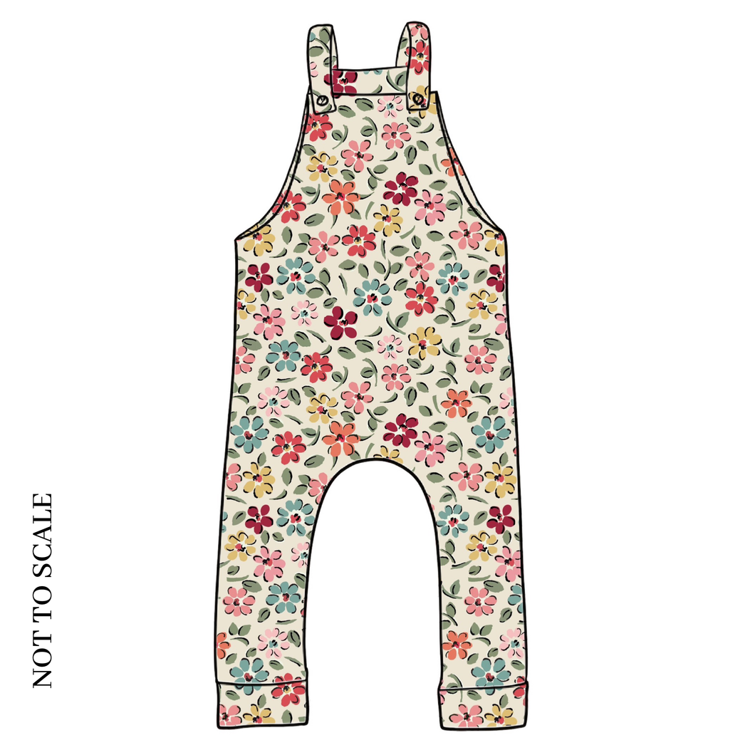 Ditsy Floral Dungarees
