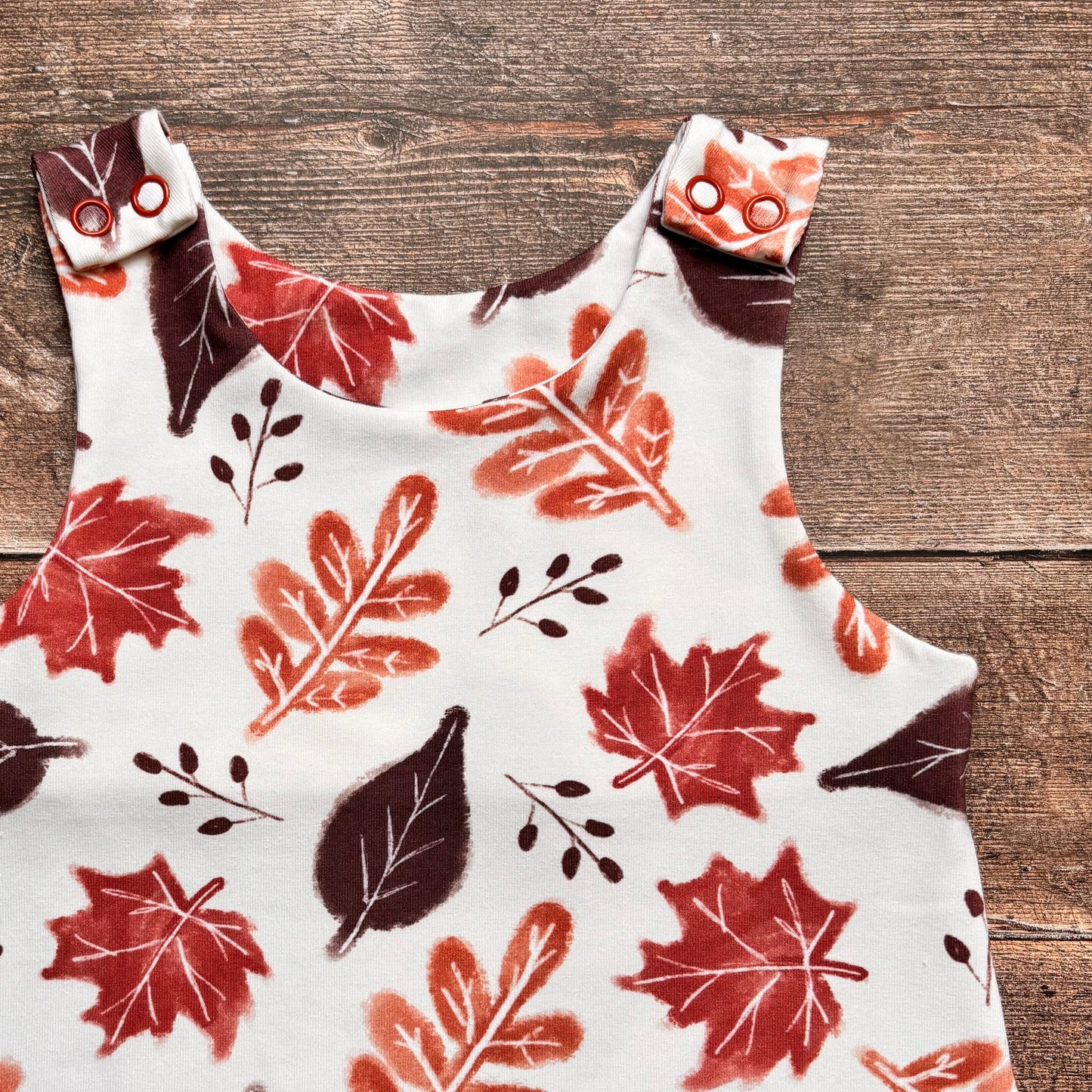 Rustic Autumn Leaves Child & Baby Full Length Romper