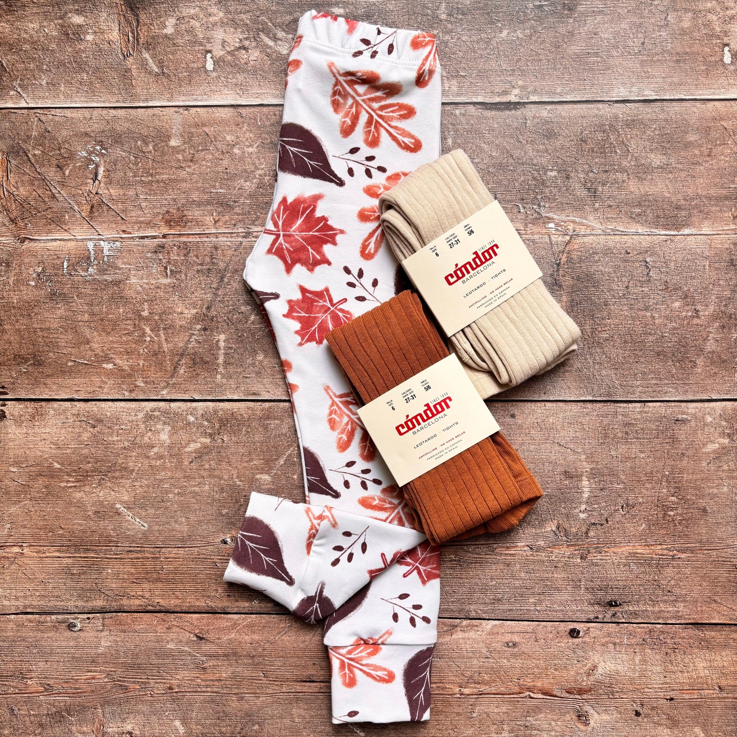 Rustic Autumn Leaves Child & Baby Bloomer Romper