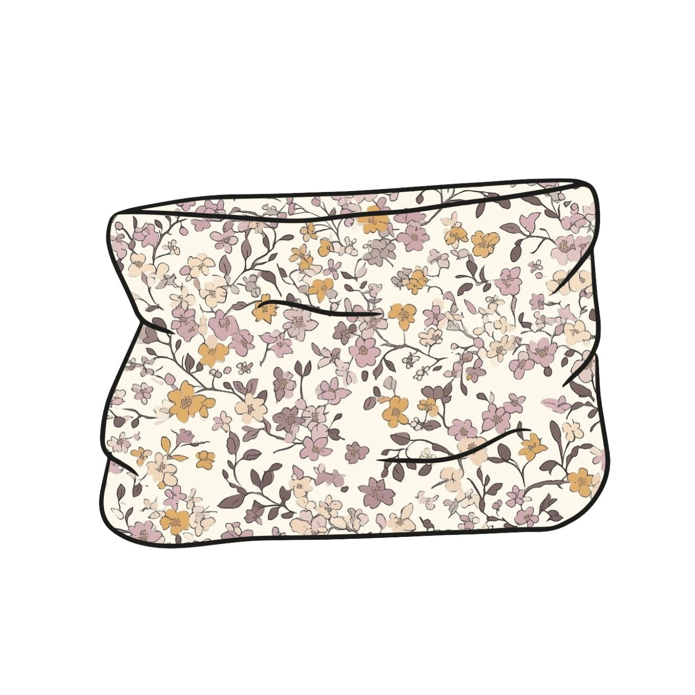Lilac & Caramel Ditsy Floral Toddler & Child Snood