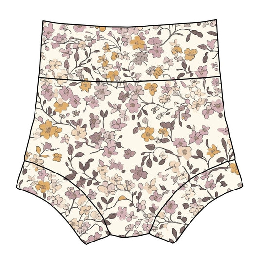 Lilac & Caramel Ditsy Floral Child & Baby Yoga Bloomers