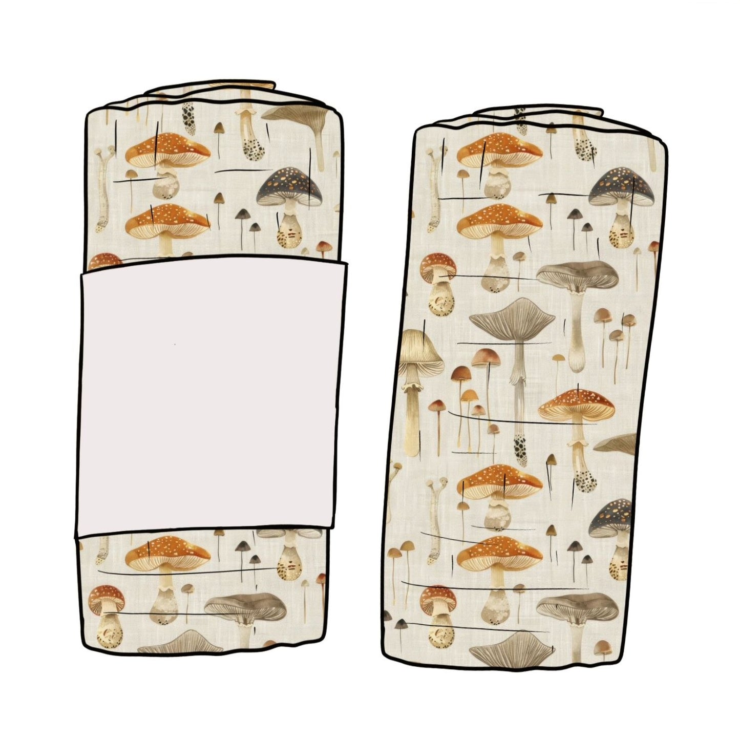 Linen Mushrooms Baby & Toddler Muslin Swaddle Blanket