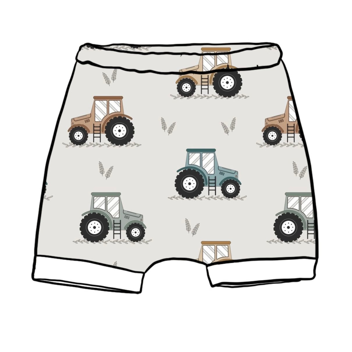Little Tractors Child & Baby Rolled Shorts