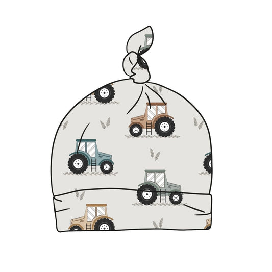 Little Tractors Baby Knotted Hat