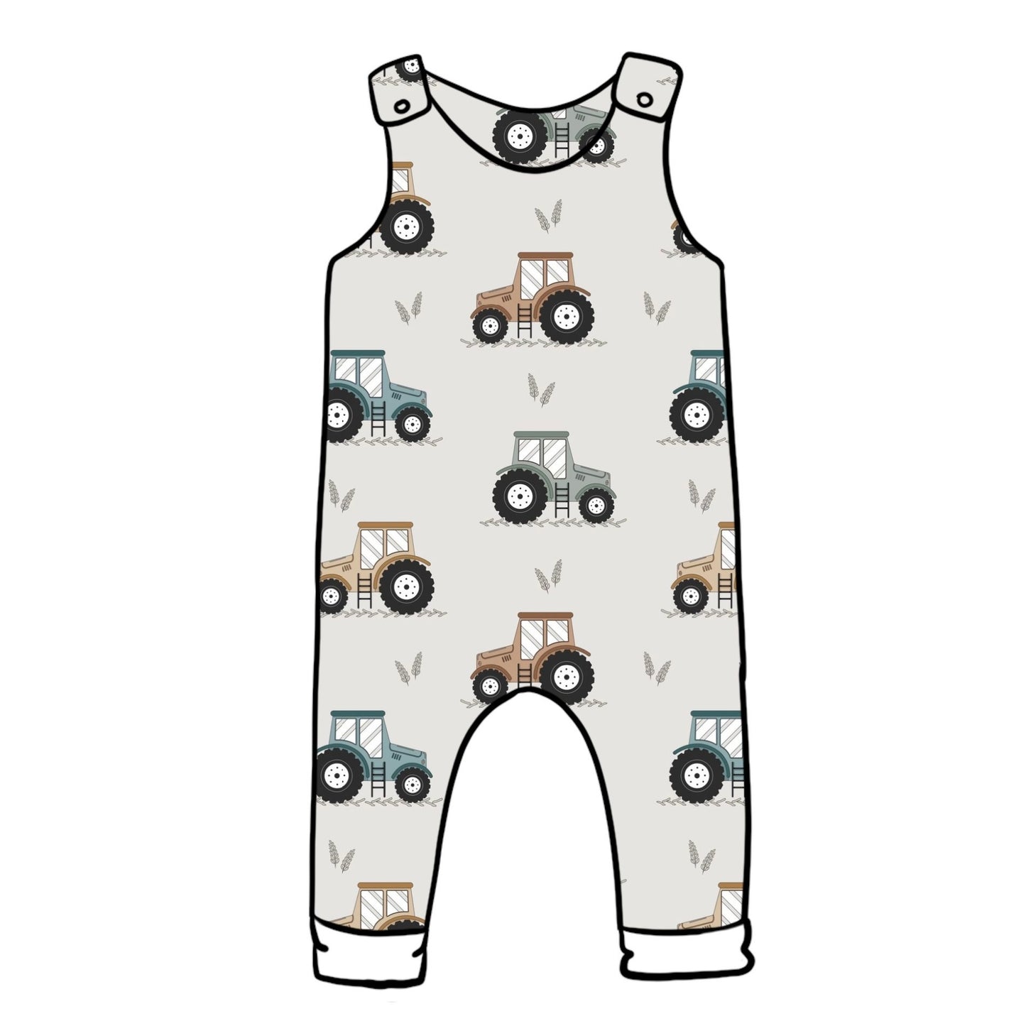 Little Tractors Child & Baby Full Length Romper