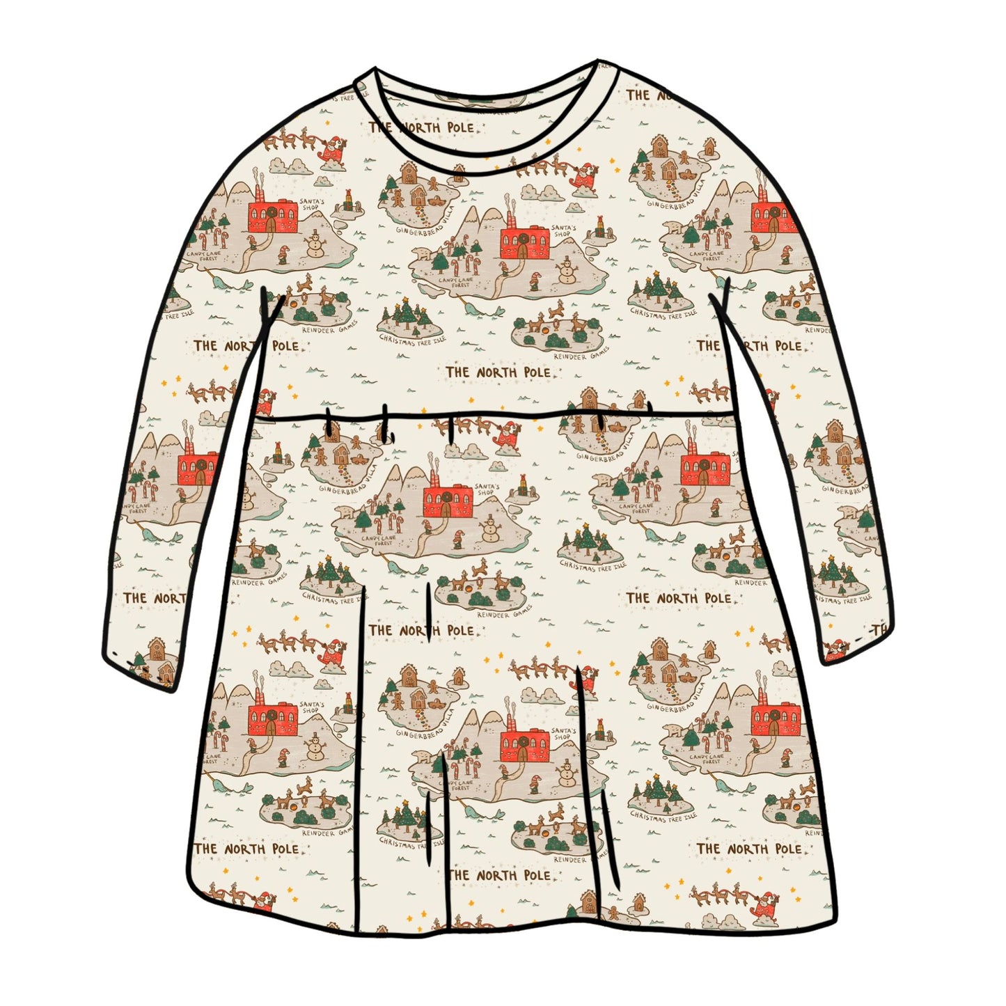 North Pole Child & Baby Long Sleeve Dress