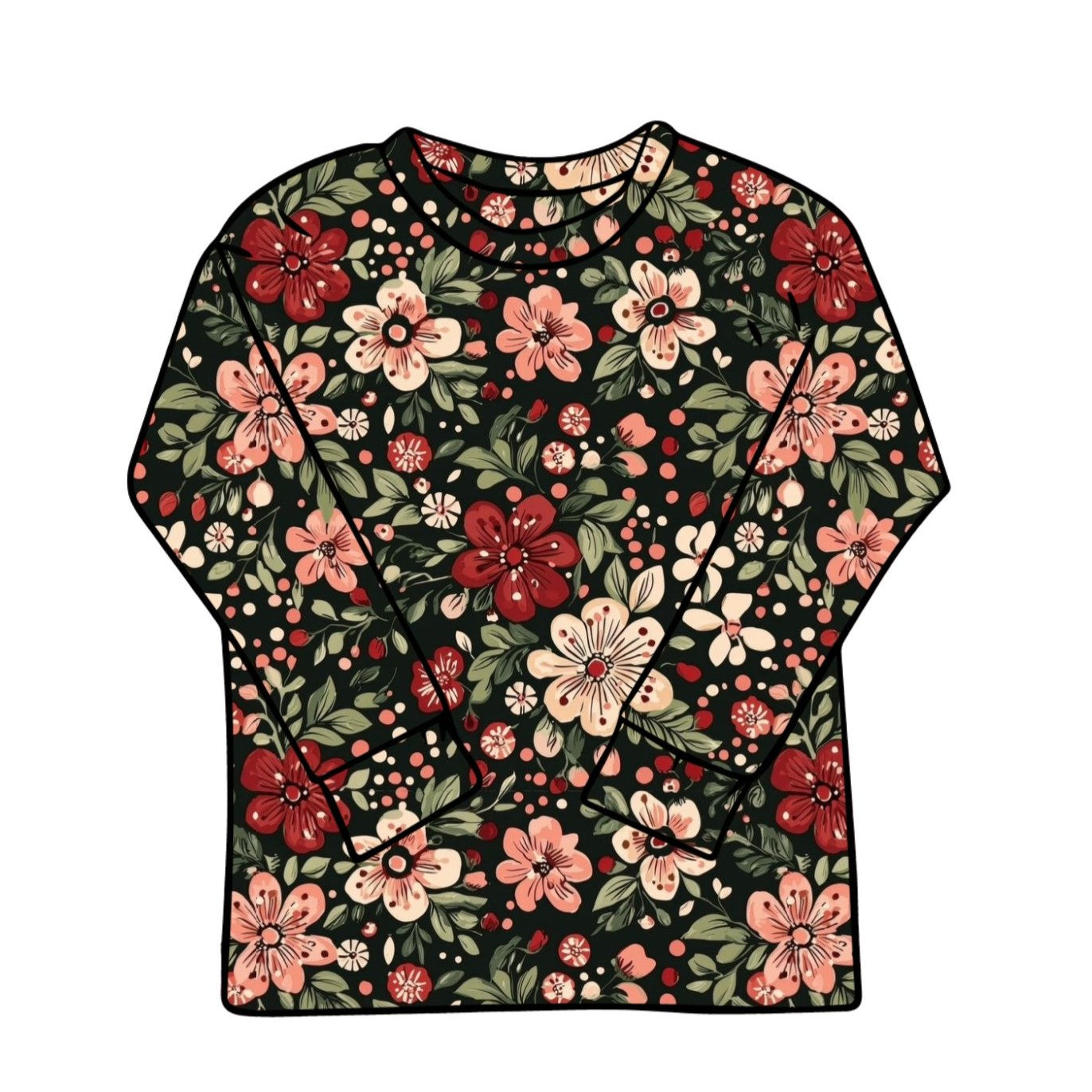 Christmas Floral Child & Baby Long Sleeve T-Shirt
