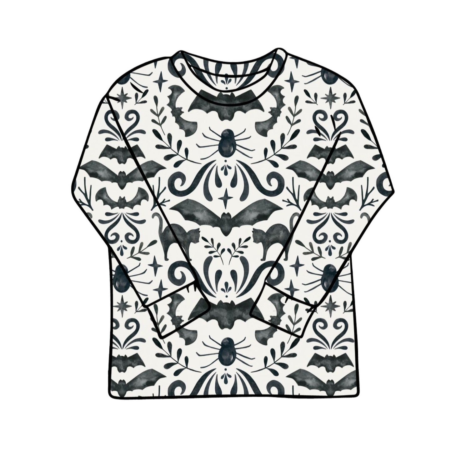 Monochrome Halloween Child & Baby Long Sleeve T-Shirt