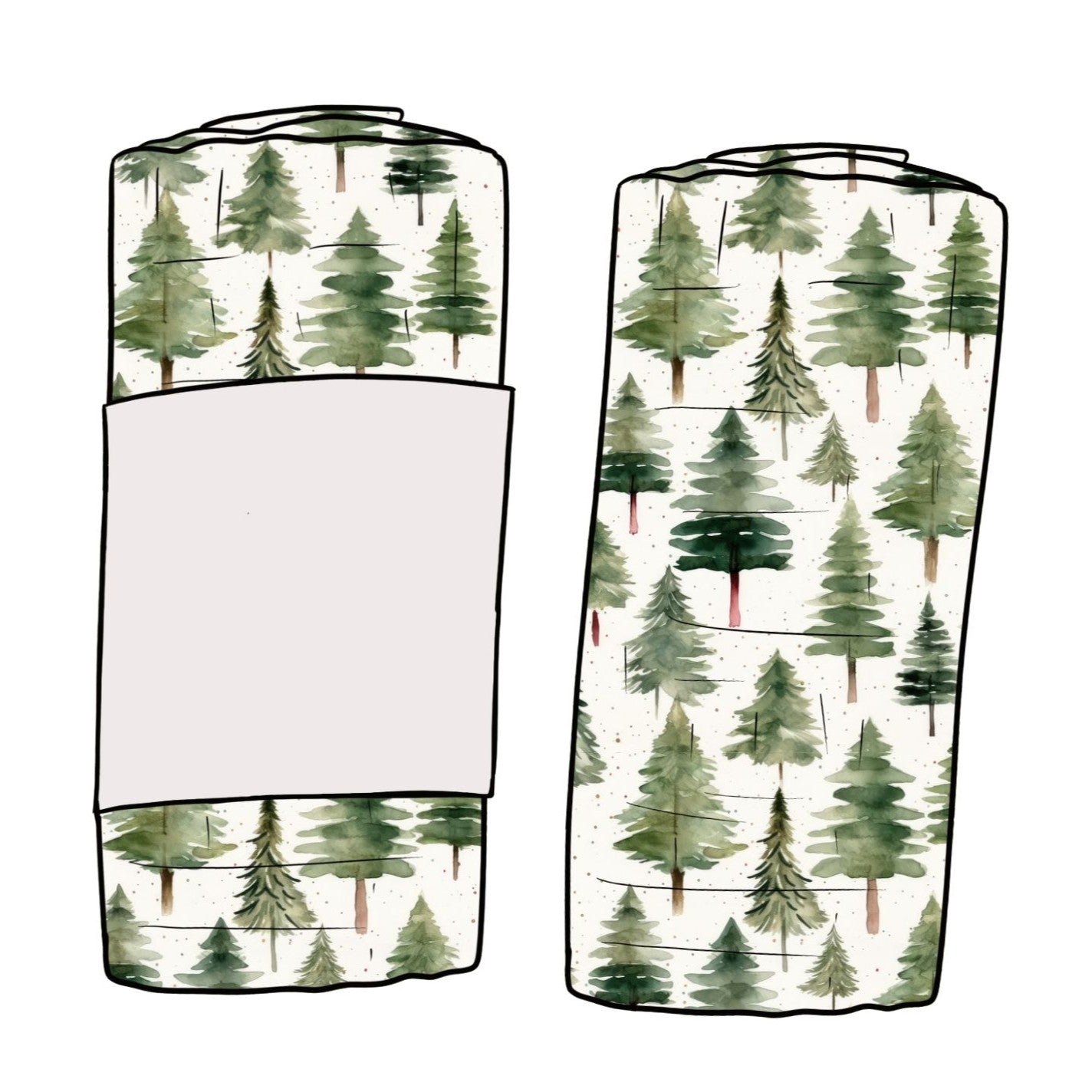Scandi Woodland Child & Baby Muslin Swaddle Blanket