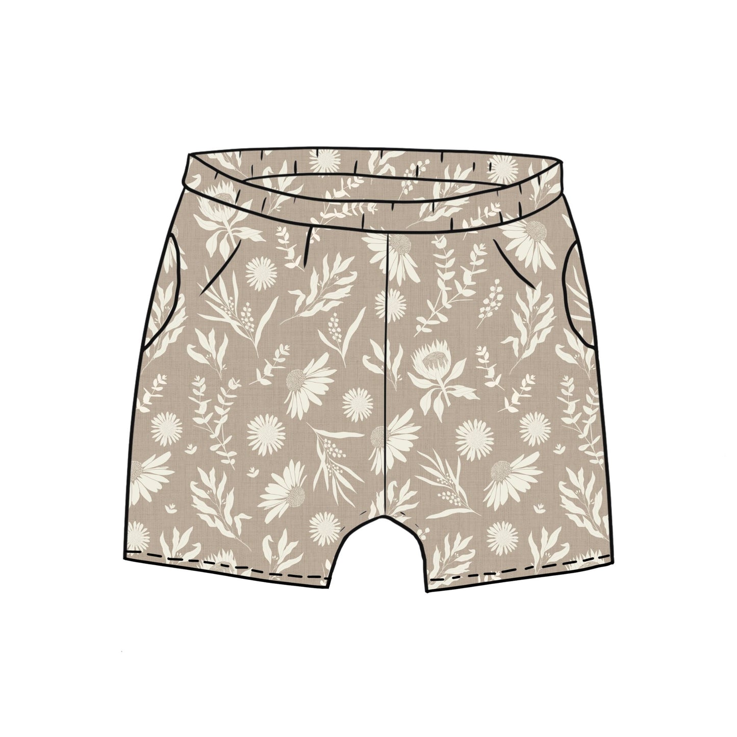Linen Meadow Toddler & Child Pocket Shorts