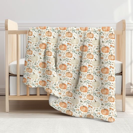 Pumpkin Patch Toddler & Child Sherpa Blanket