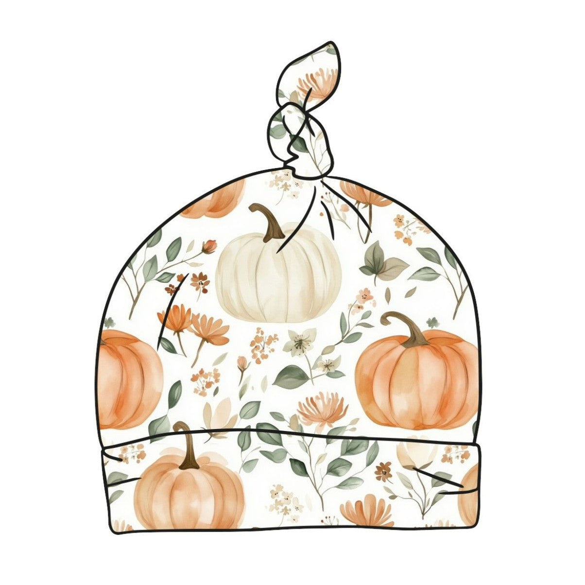 Pumpkin Patch Baby Knotted Hat