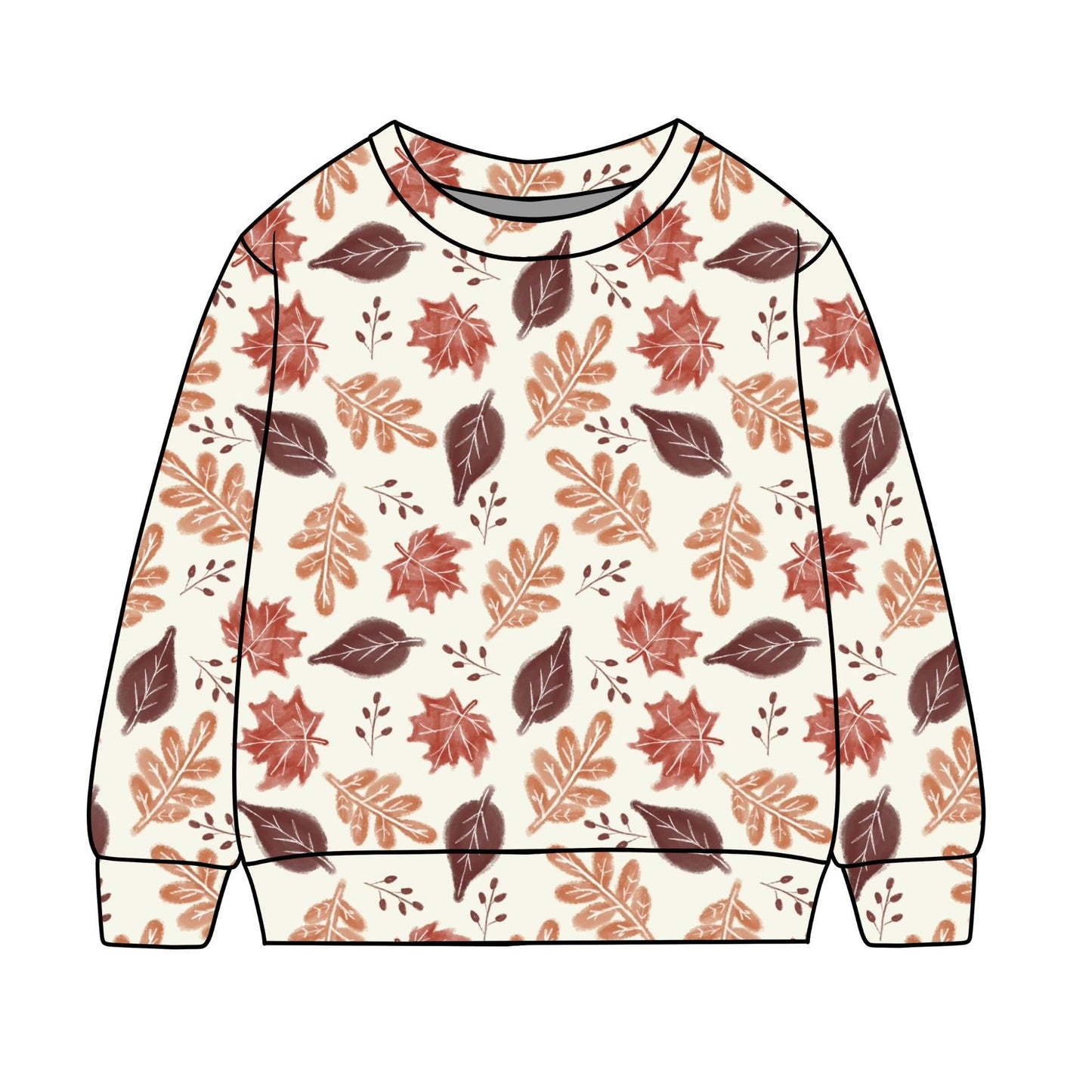 Rustic Autumn Leaves Child & Baby Sweatshirt