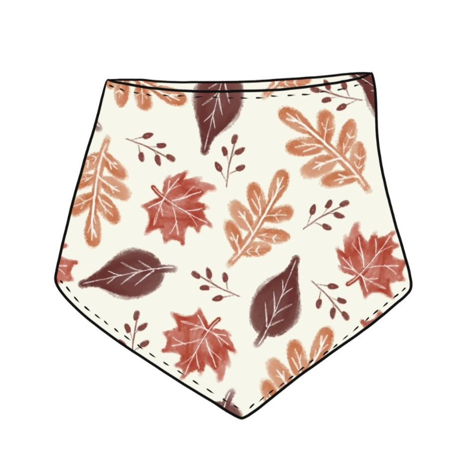 Rustic Autumn Leaves Baby & Toddler Dribble Bib
