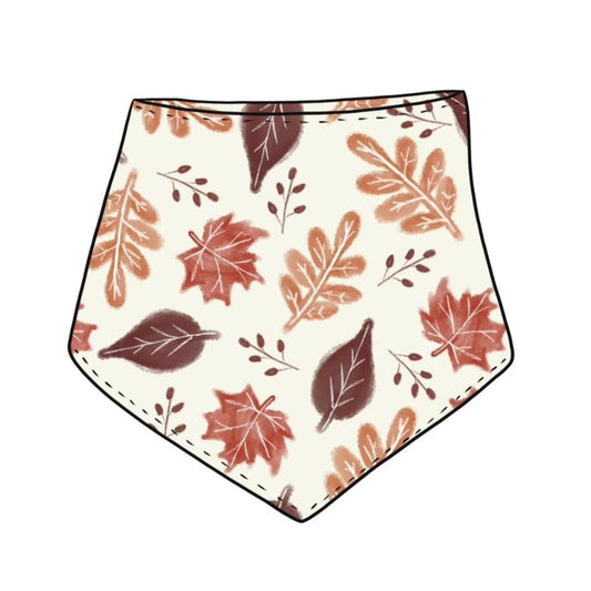 Rustic Autumn Leaves Baby & Toddler Dribble Bib