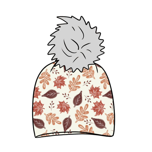 Rustic Autumn Leaves Toddler & Child Bobble Hat