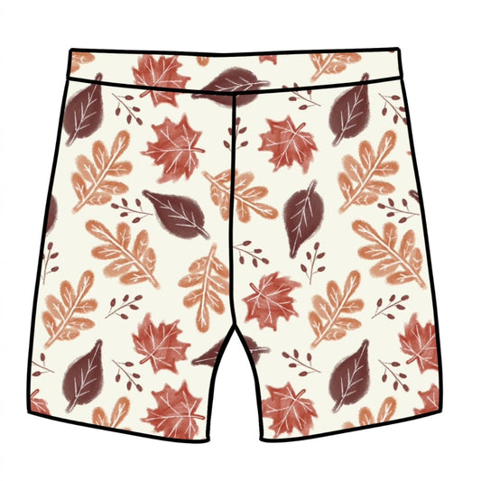 Rustic Autumn Leaves Baby & Child Lounge Shorts