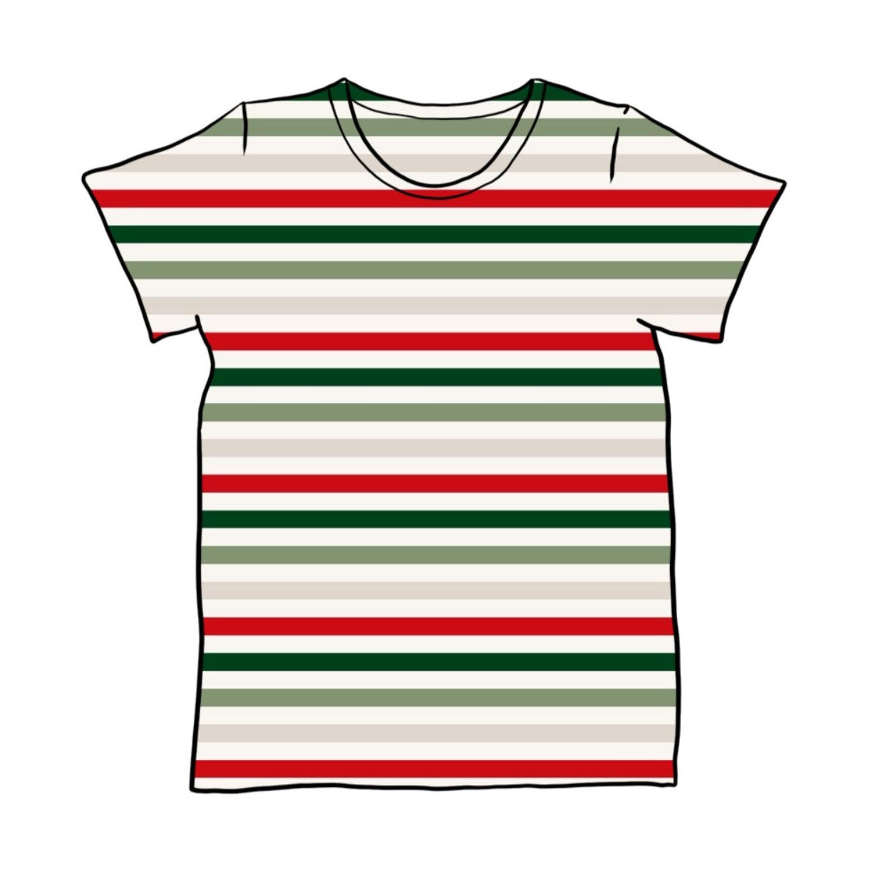 Christmas Stripes Child & Baby T-Shirt