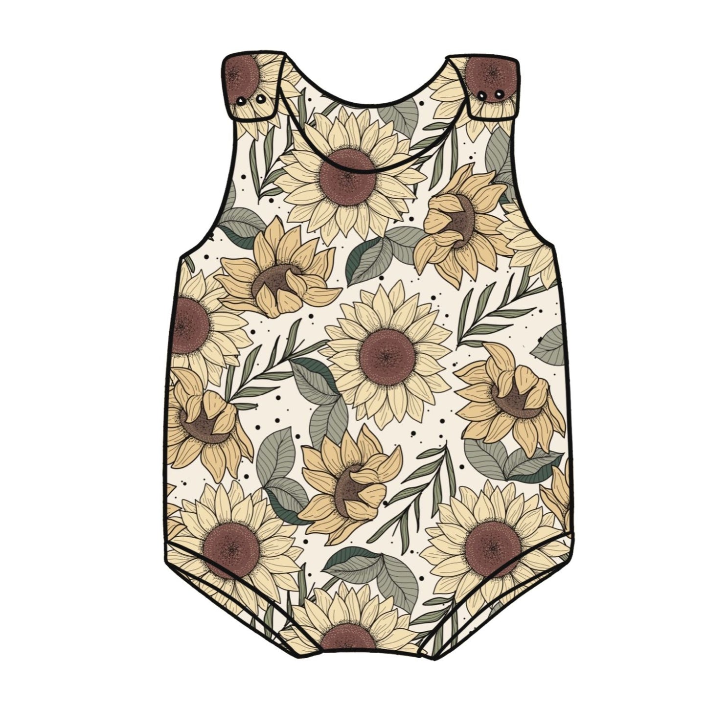 Sunflower Meadow Child & Baby Bloomer Romper