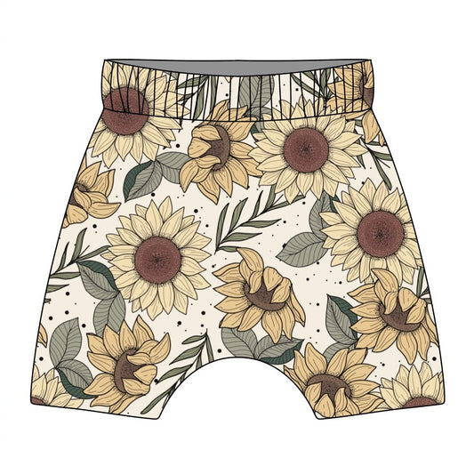 Sunflower Meadow Child & Baby Hemmed Shorts