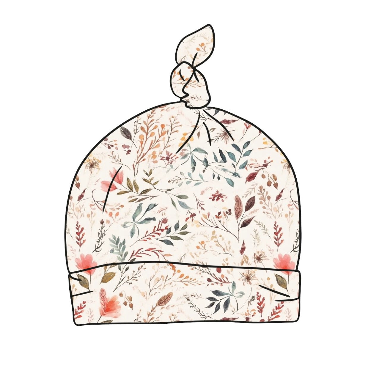 Wildflowers Baby Knotted Hat