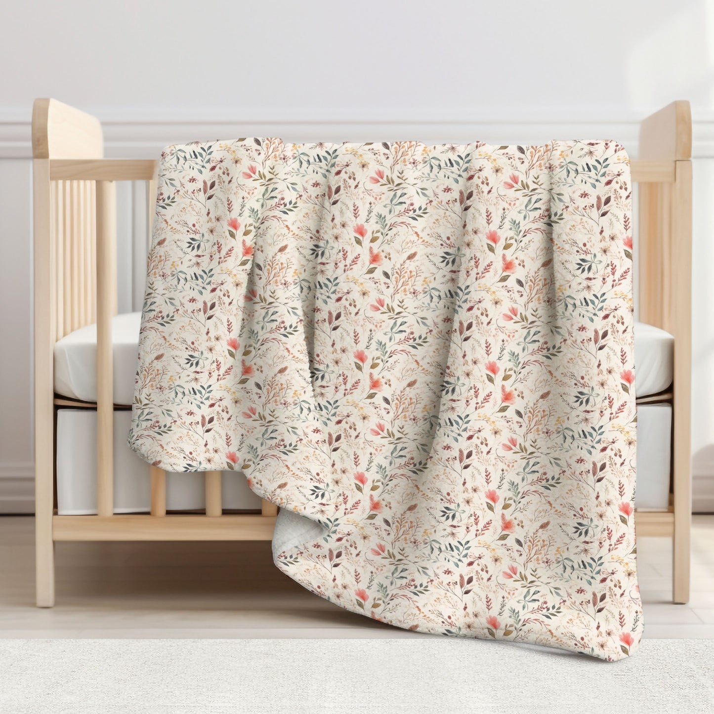 Wildflowers Toddler & Child Sherpa Blanket