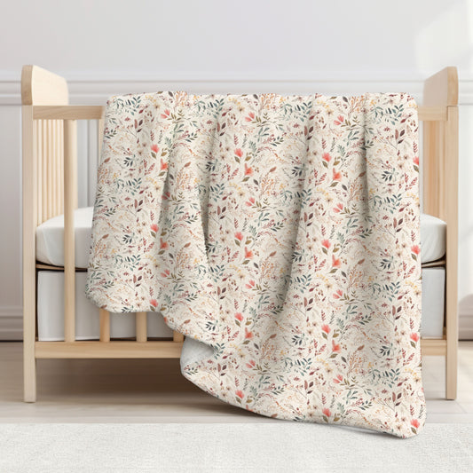 Wildflowers Toddler & Child Sherpa Blanket