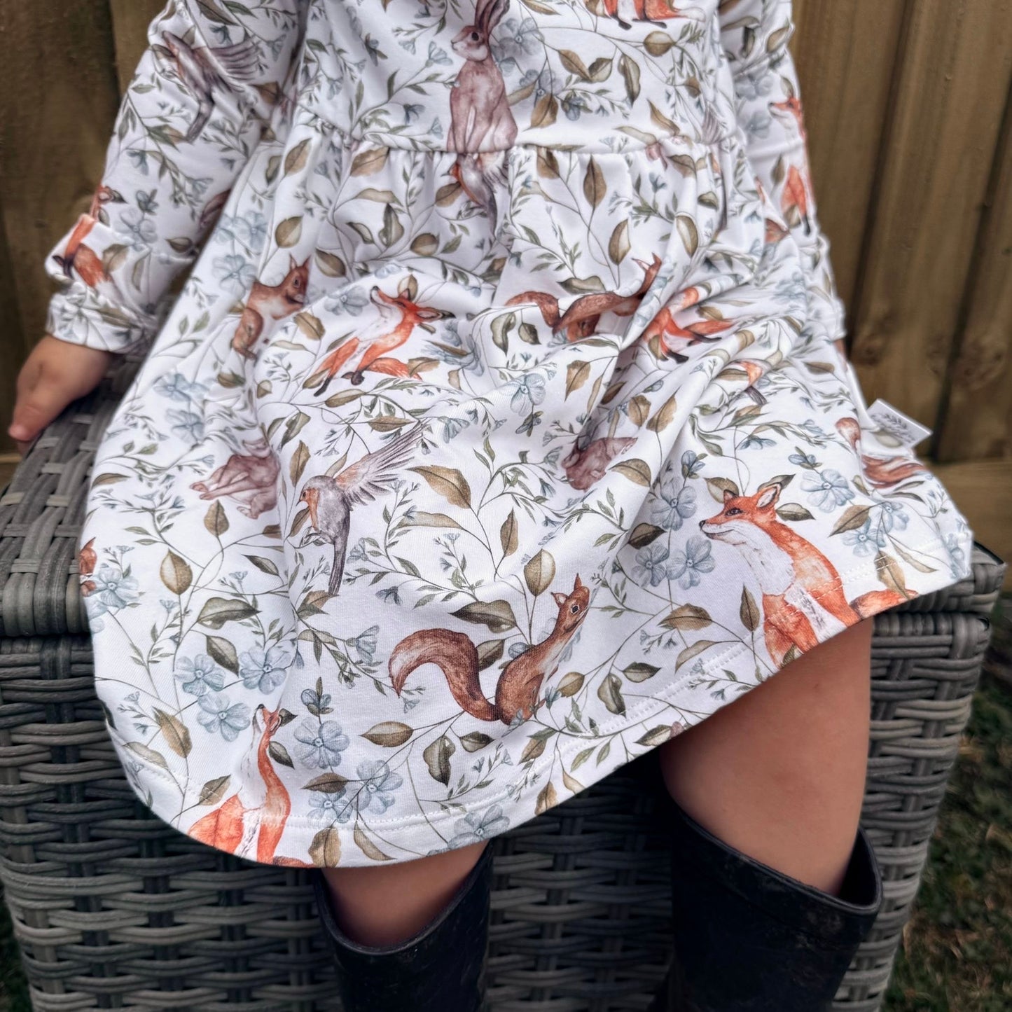 Woodland Companions Child & Baby Long Sleeve Dress