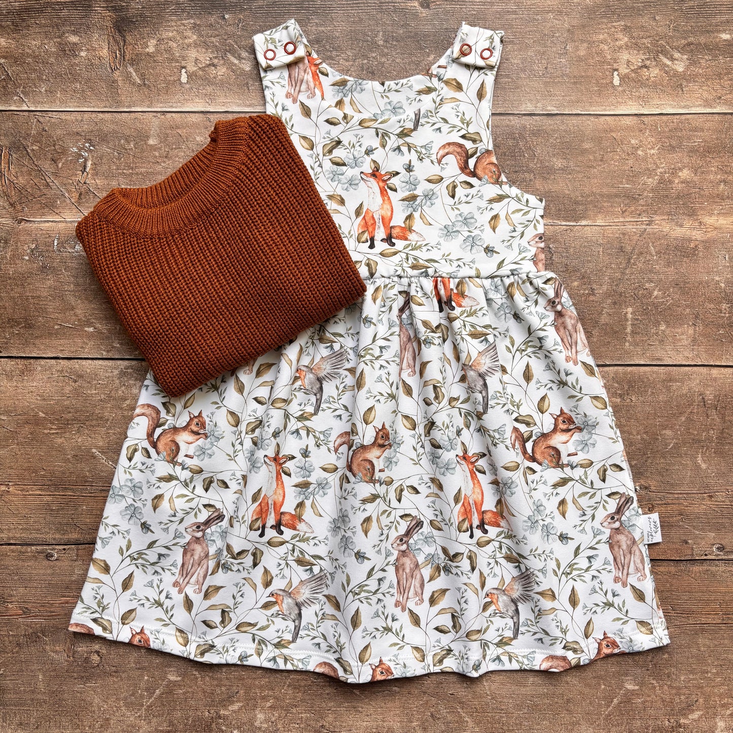Woodland Companions Child & Baby Pinafore Dress