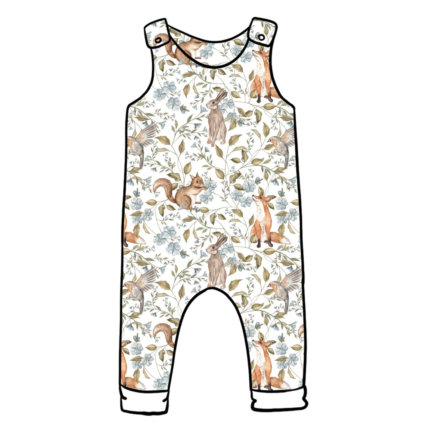 Woodland Companions Child & Baby Full Length Romper