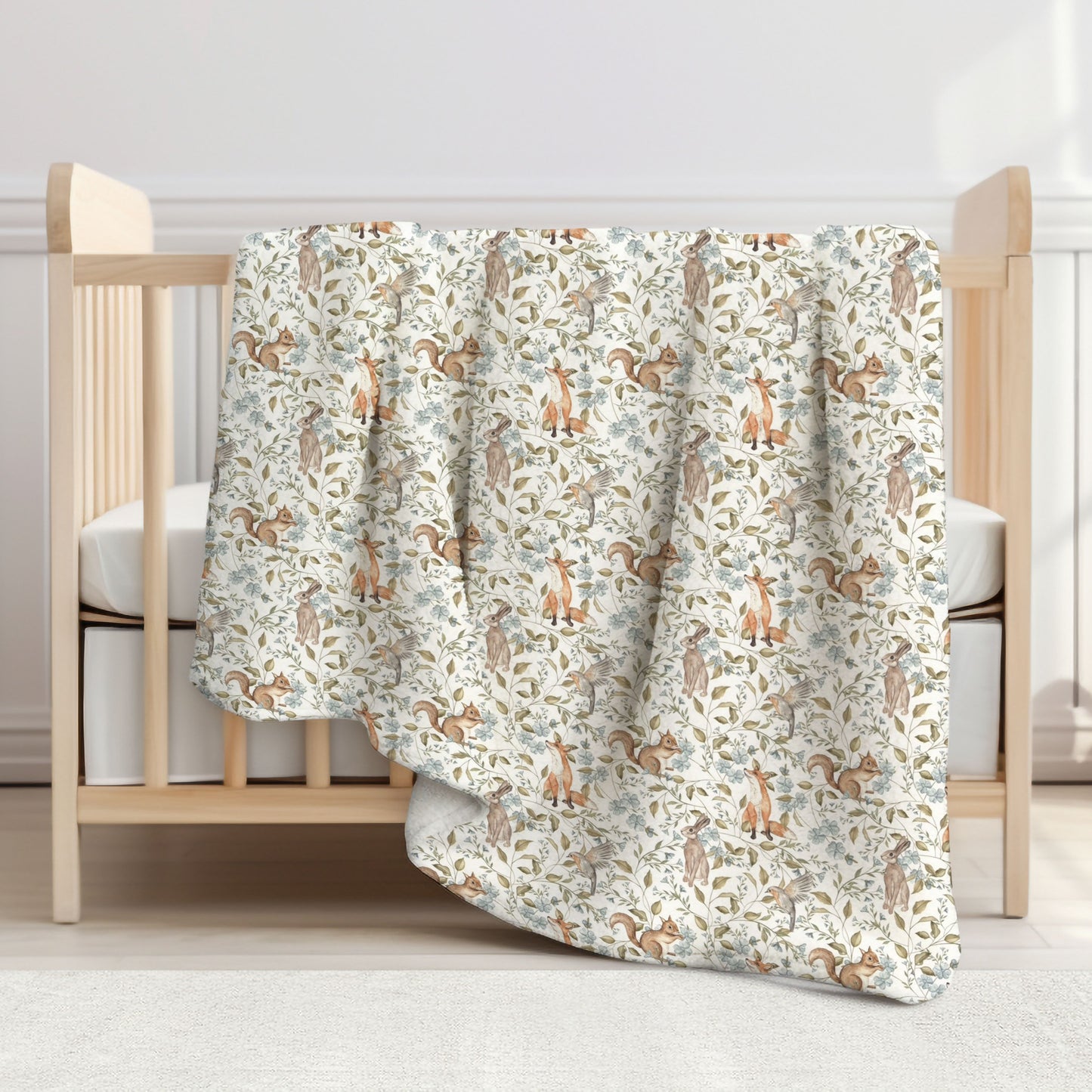 Woodland Companions Toddler & Child Sherpa Blanket