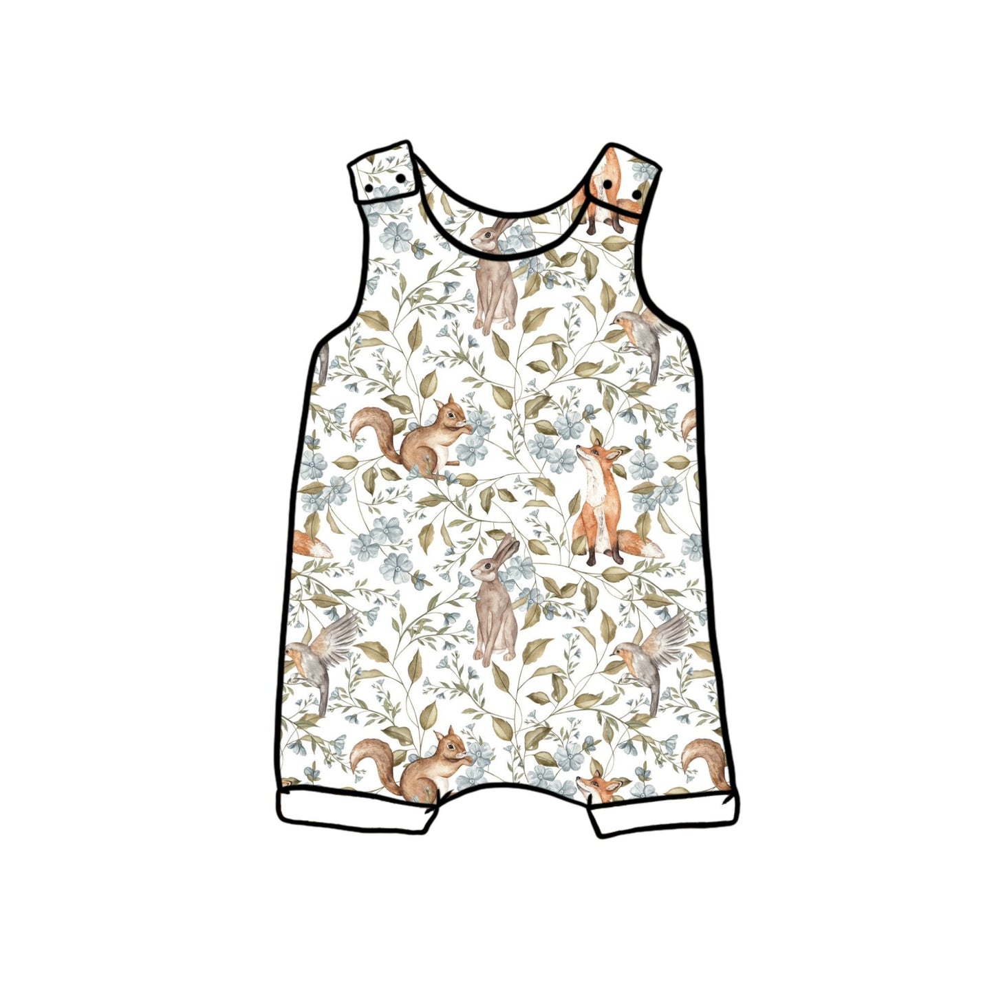 Woodland Companions Child & Baby Short Romper