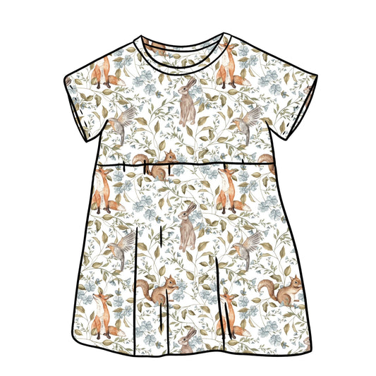 Woodland Companions Child & Baby Short Sleeve Dress