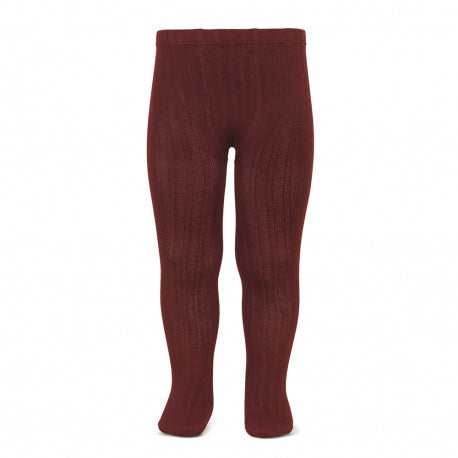 Cóndor Cotton Rib Tights - GARNET 575