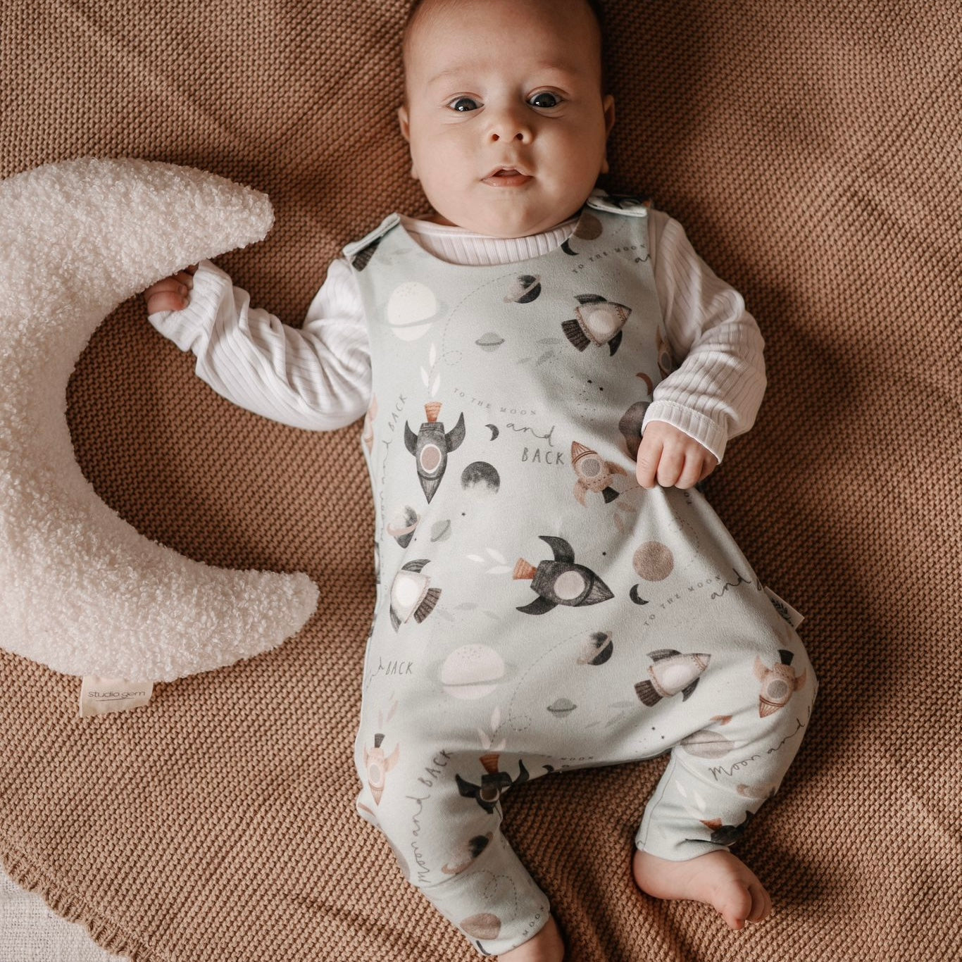 Outer Space Romper 6-9m