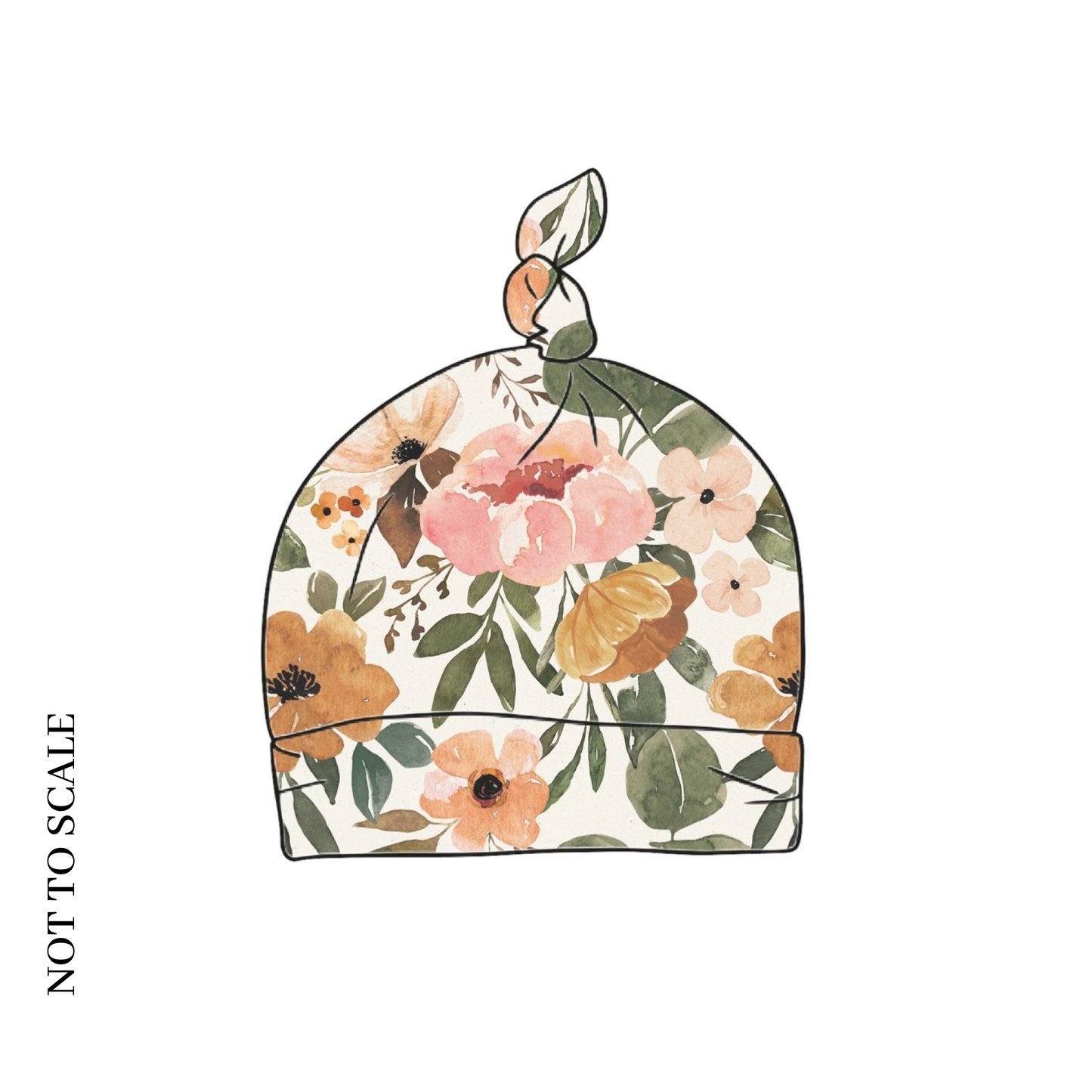Vintage Blooms Knotted Hat