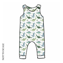 Load image into Gallery viewer, Blue Dinos Romper
