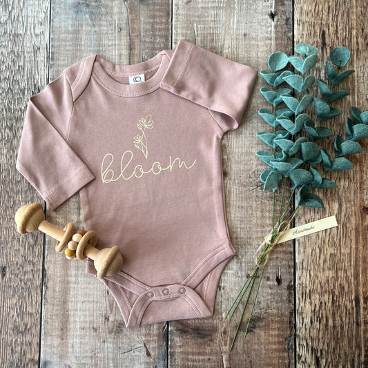Bloom mauve bodysuit 0-3m