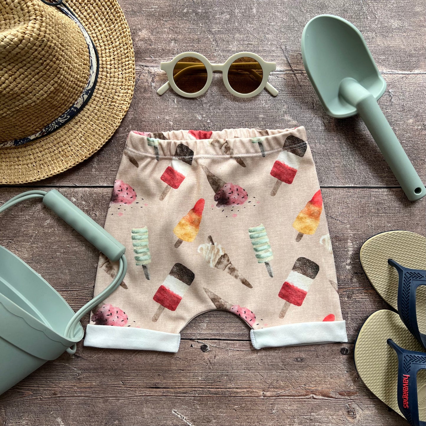 Popsicles Rolled Shorts 0-3m