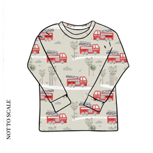 Load image into Gallery viewer, Fire Trucks Long Sleeve T-Shirt
