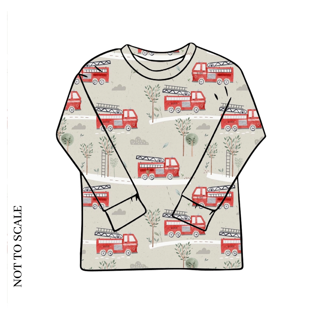 Fire Trucks Long Sleeve T-Shirt